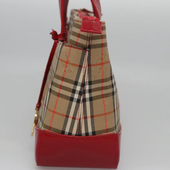 Burberry Nova Check Hand Bag Canvas Beige - Picture 3 of 16